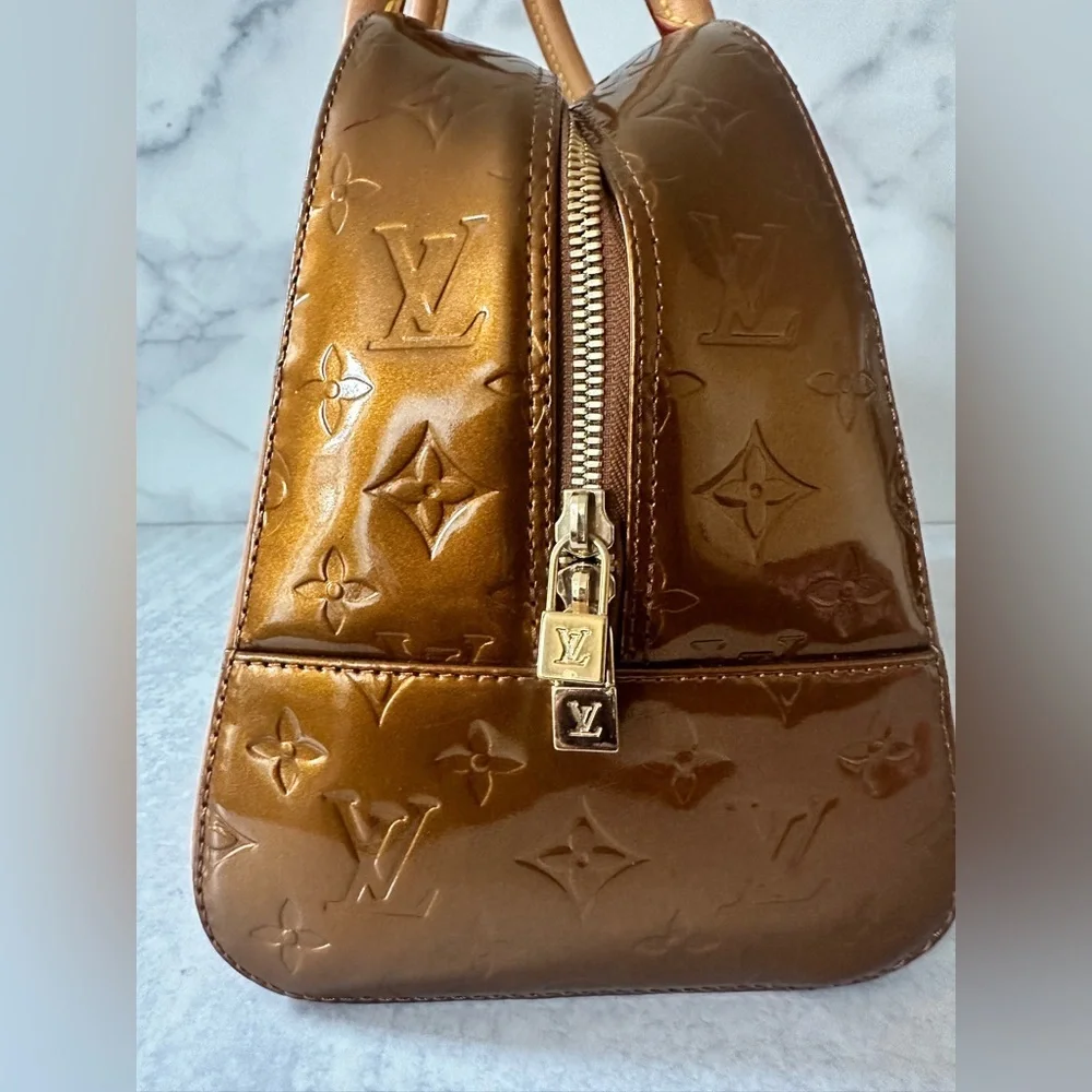 Louis Vuitton Vernis Tompkins Square Satchel – Bronze Patent Leather